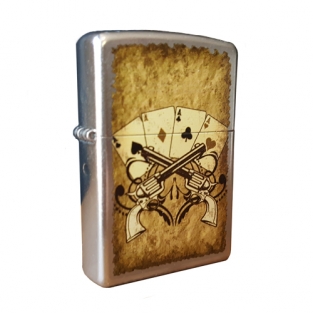 Zippo aansteker Aces and Guns